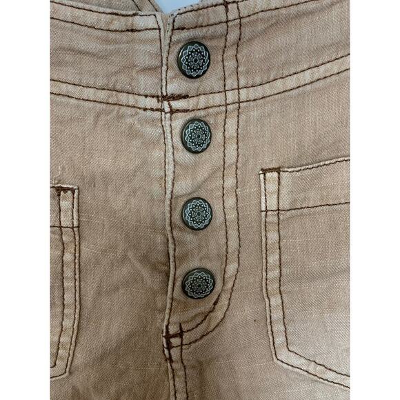 Free People Linen Blend Embroidered Shorts - Picture 5 of 7